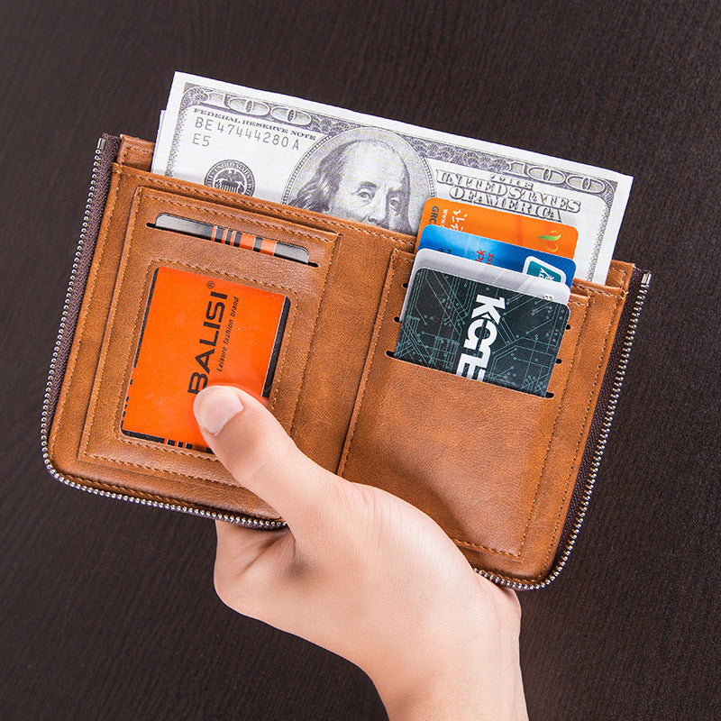 Multi-function And Large Capacity Men PU Wallet GO Buy