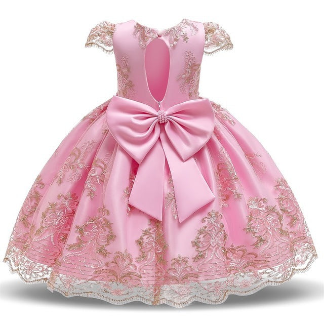 Puffy Princess Dress Performance Dress Embroidered Western Style GO buy
