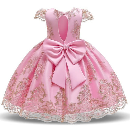 Puffy Princess Dress Performance Dress Embroidered Western Style GO buy