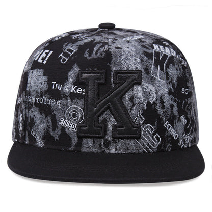 K Letter Baseball Cap Hip Hop Hat Size Adjustable Gobuy Fashion