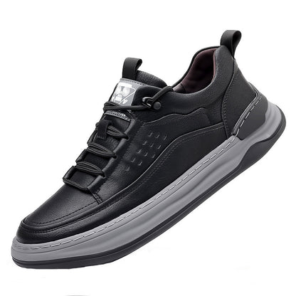 Autumn New Men's Leather Breathable Soft Sole Sneakers GO Buy