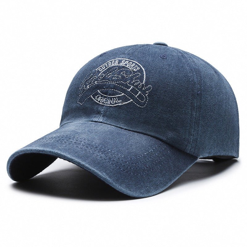 All - match Washed Denim Baseball Cap Distressed Hat Outdoor - Gobuy Fashion
