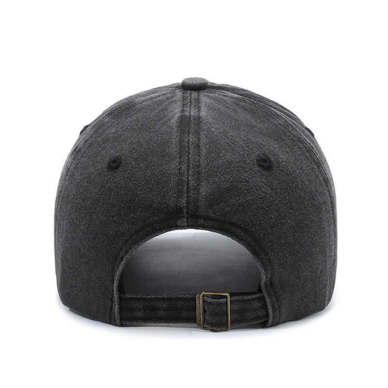 American Retro Soft Top Make Old Ripped Letter Embroidered Baseball Cap - Gobuy Fashion