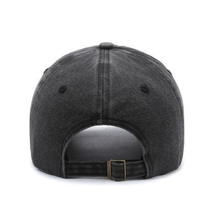 American Retro Soft Top Make Old Ripped Letter Embroidered Baseball Cap - Gobuy Fashion