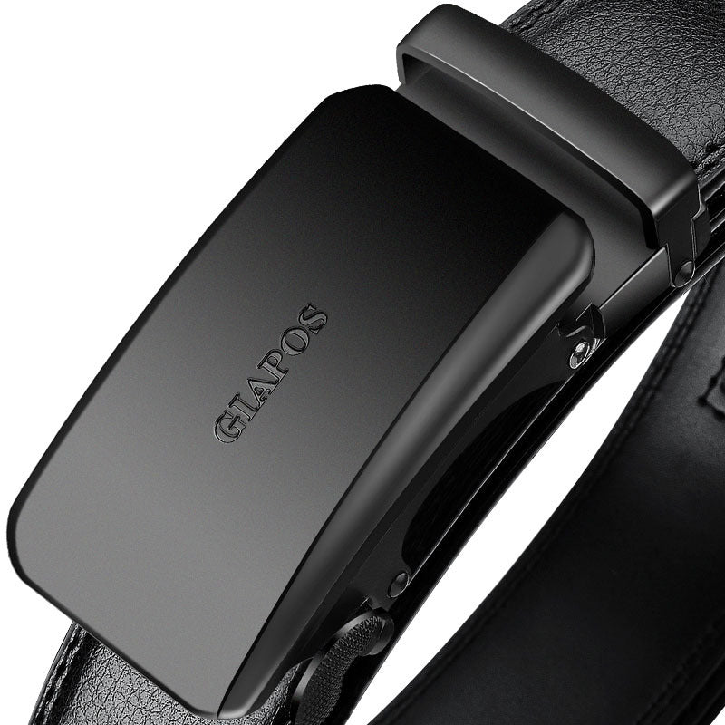 Automatic belt buckle real belt - Go Buy