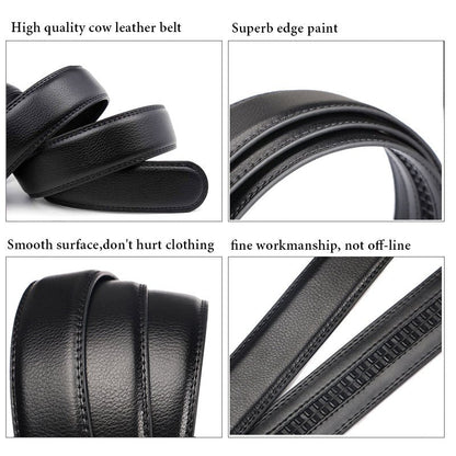 Automatic belt buckle real belt - Go Buy