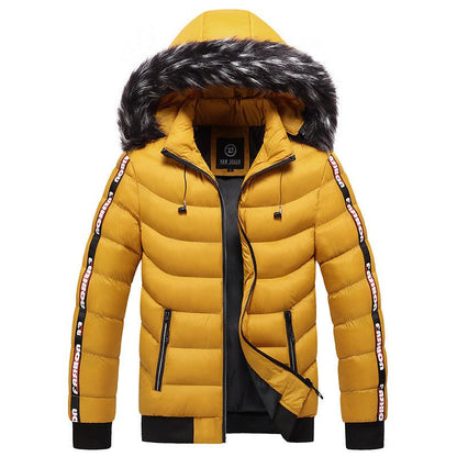 Autumn and winter men's Korean style hooded padded coat - Go Buy