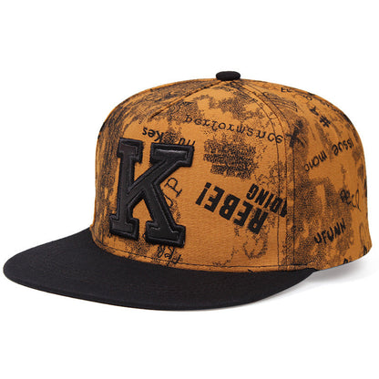 K Letter Baseball Cap Hip Hop Hat Size Adjustable Gobuy Fashion