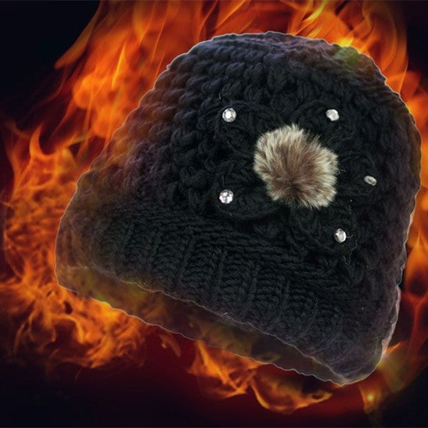 Middle-aged And Elderly Mother's Knitted Wool Hat In Winter GO buy