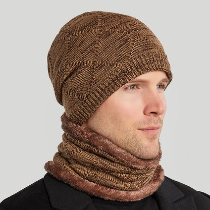 Biking Men's Two-piece Woolen Hat With Head And Ear Protection GO Buy