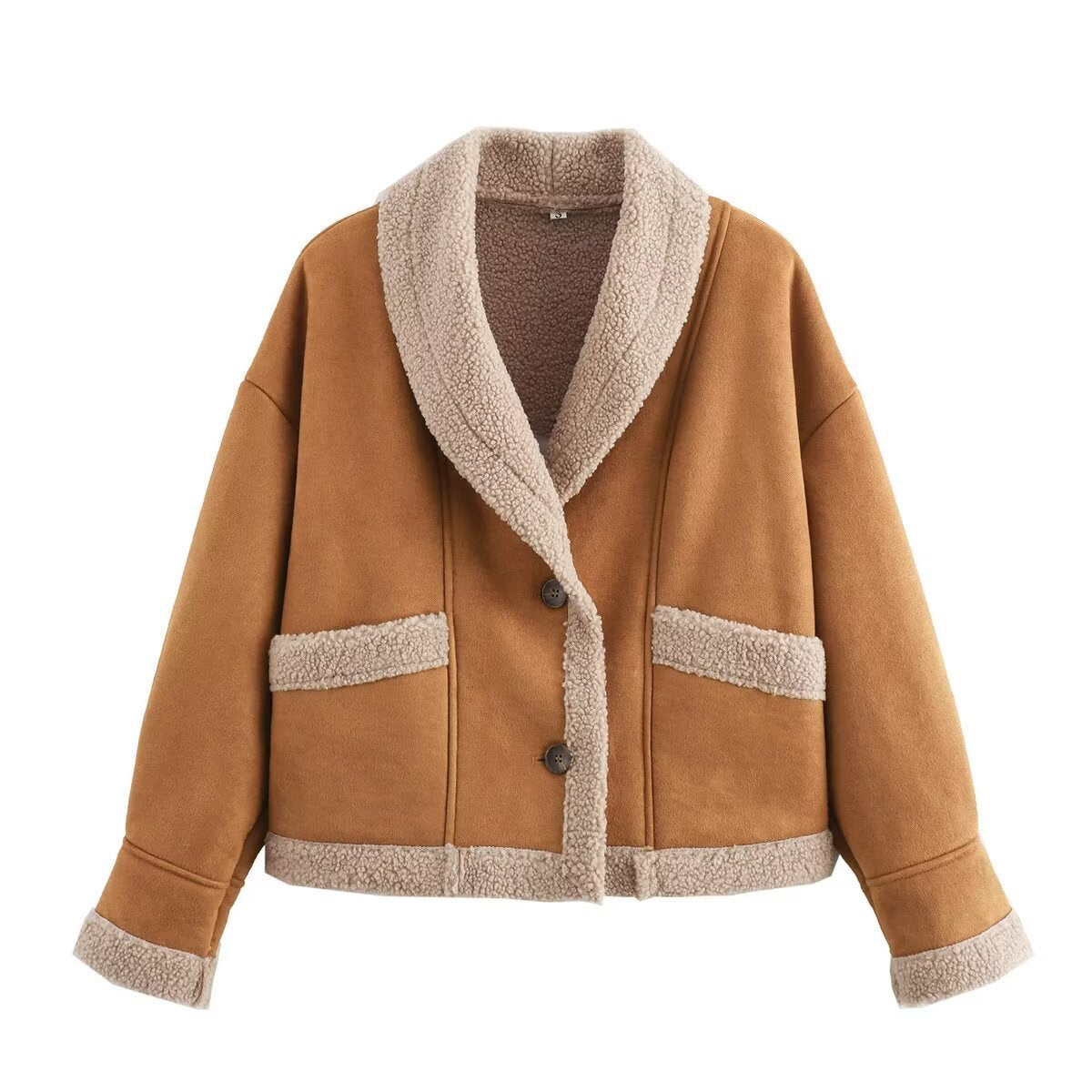 Women's Casual Lapel Loose Woolen Coat GO buy