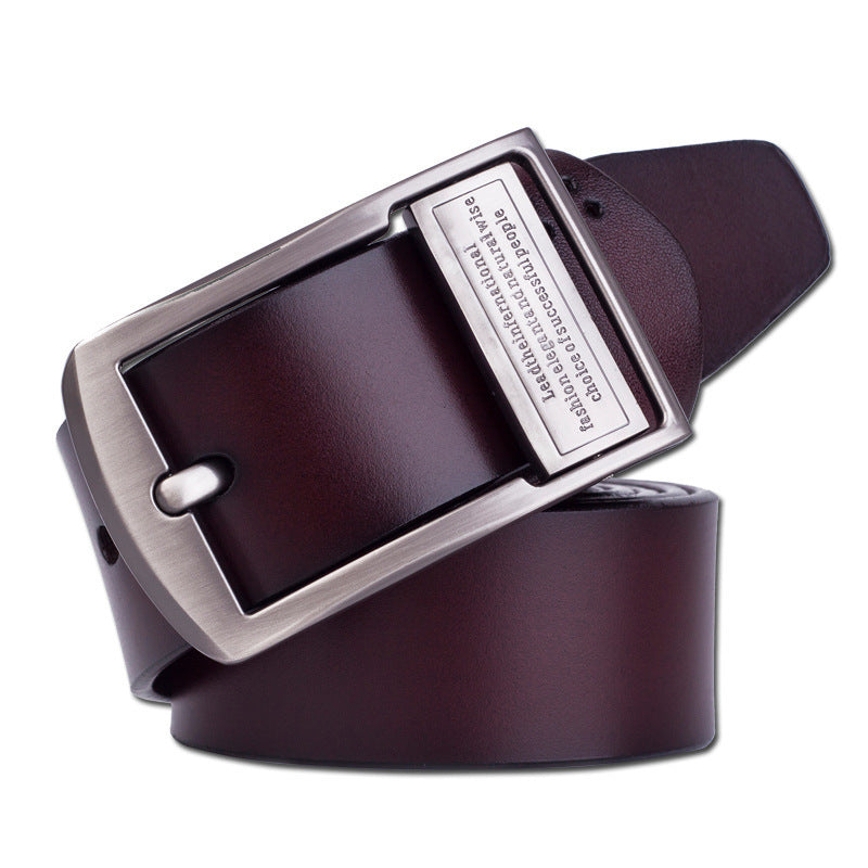 Men's Leather Pin Buckle Belt Fashion Casual GO Buy