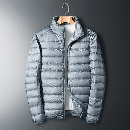 Autumn And Winter Men's Stand Collar Lightweight Down Jacket Gobuy Fashion