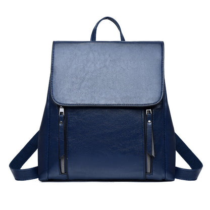 New Women's Bag Fashion Oil Wax Backpack GO Buy
