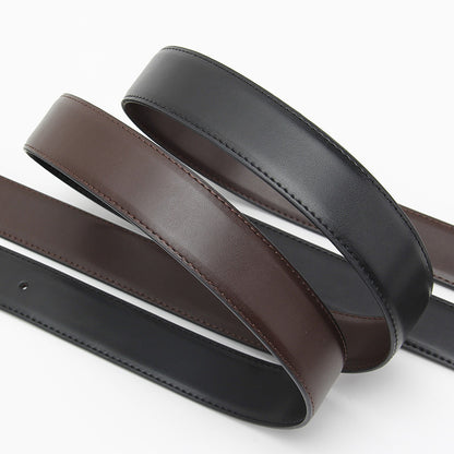 Microfiber Pin Buckle Belt Men's All-match Casual Cowhide Belt GO Buy