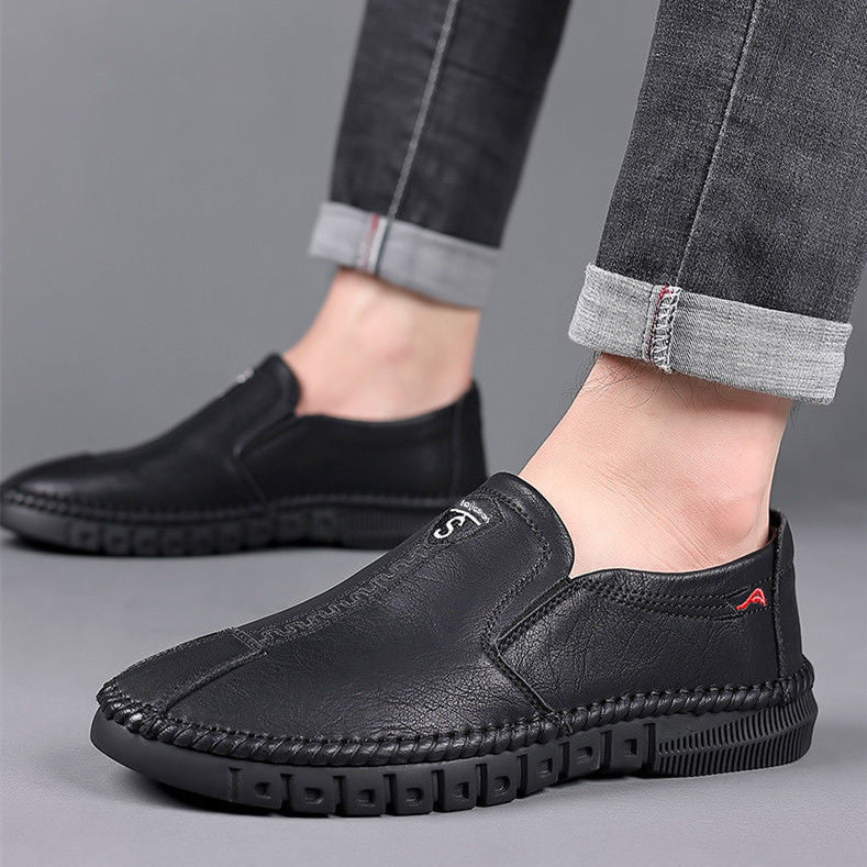 Young Men's Business Soft-soled Casual Genuine Leather Shoes GO Buy
