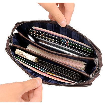 Men's Business Casual Clutch New Soft Leather Clutch GO Buy