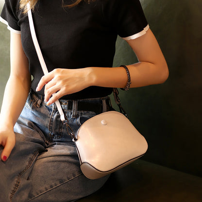 Niche Female Leather One-shoulder Crossbody Bag GO Buy