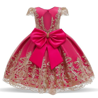 Puffy Princess Dress Performance Dress Embroidered Western Style GO buy