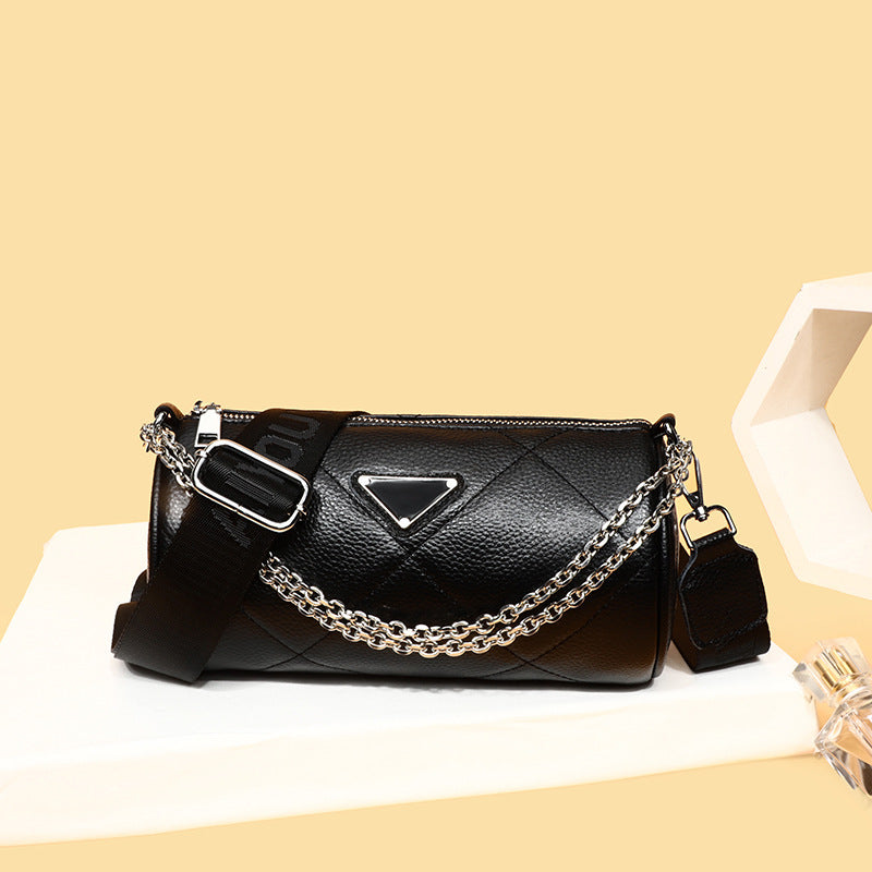 Fashion Chain Bag Embroidered Line Rhombus One Shoulder Messenger GO Buy