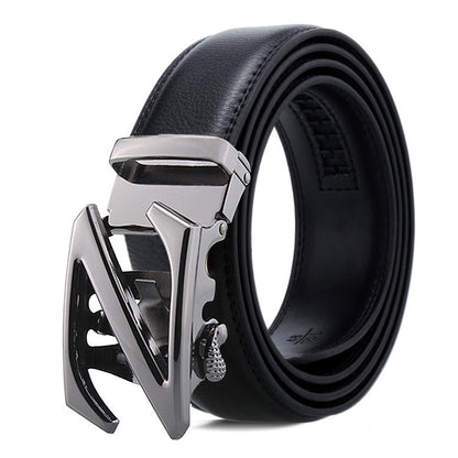 Men's Belt Automatic Buckle Business Trouser Belt GO Buy