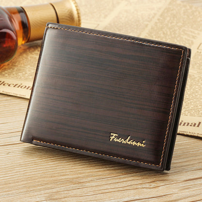 Men's Wallet Short Wallet Glossy Wallet GO Buy