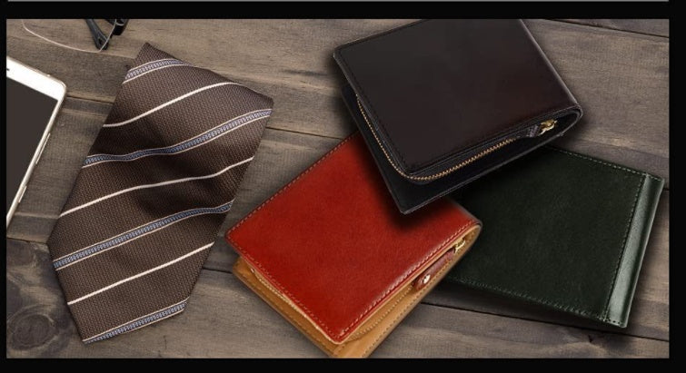 Lotte New Men's Double Fold Card Bag With Large Capacity GO Buy