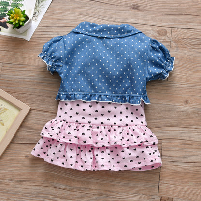 Girls Infant Cute Vest And Sleeveless Dress GO buy