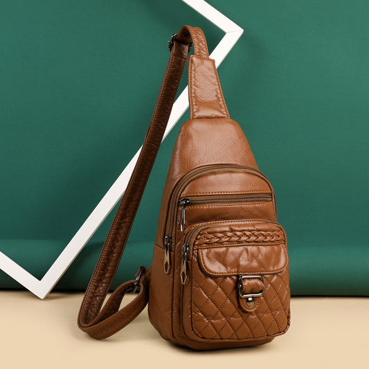 Fashionable Western Style PU Soft Leather Ladies Shoulder Bag GO Buy