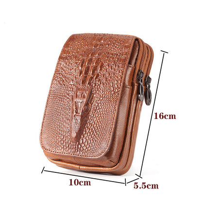 Leather Men's Mobile Phone Pockets Vertical Multi-function GO Buy