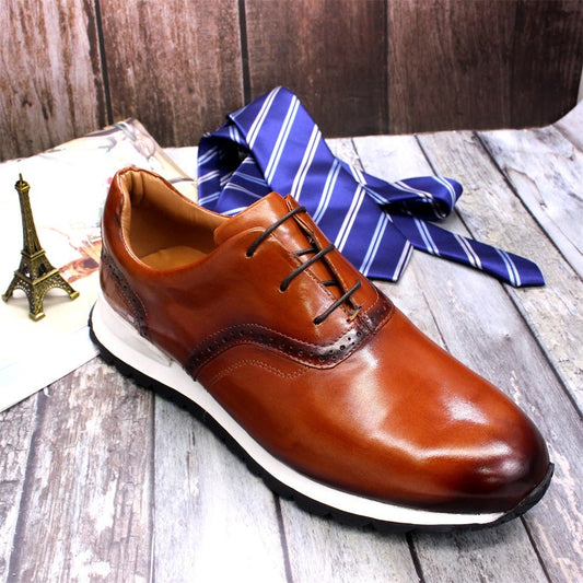 Breathable And Non Slip Leather Men Shoes GO Buy