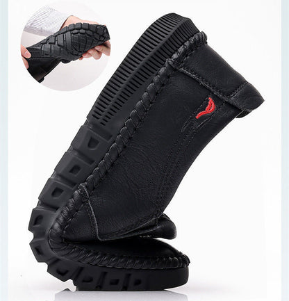 Young Men's Business Soft-soled Casual Genuine Leather Shoes GO Buy