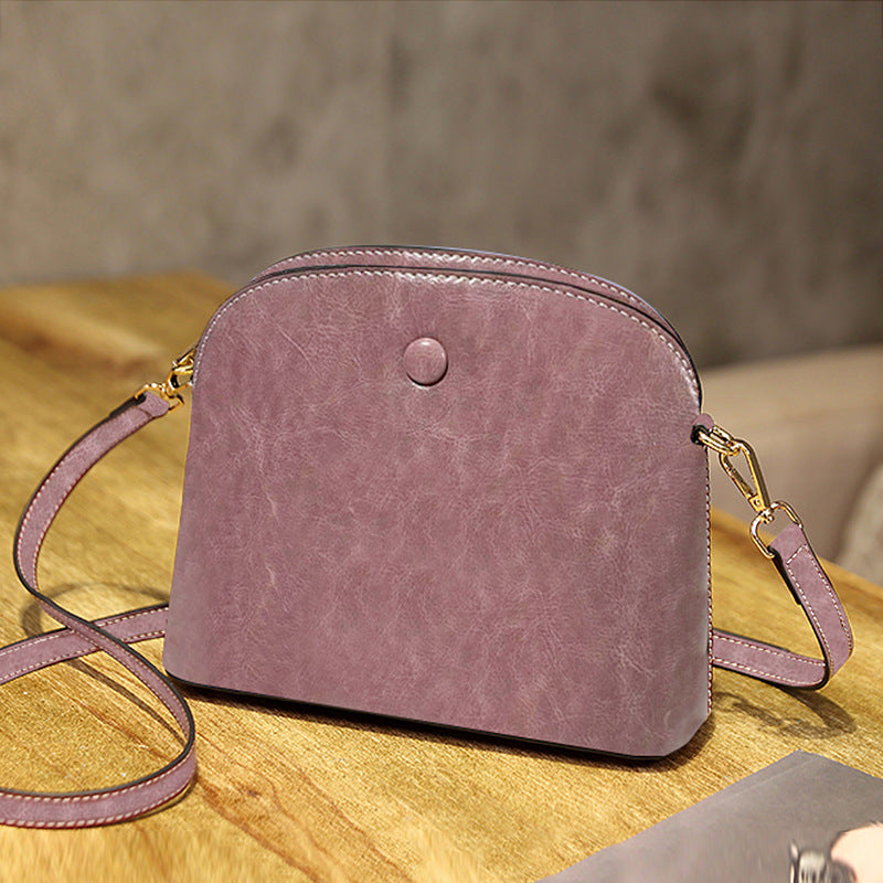 Niche Female Leather One-shoulder Crossbody Bag GO Buy