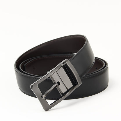 Microfiber Pin Buckle Belt Men's All-match Casual Cowhide Belt GO Buy