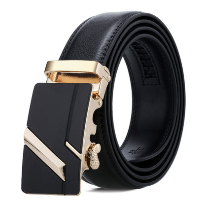 Men's Belt Automatic Buckle Business Trouser Belt GO Buy