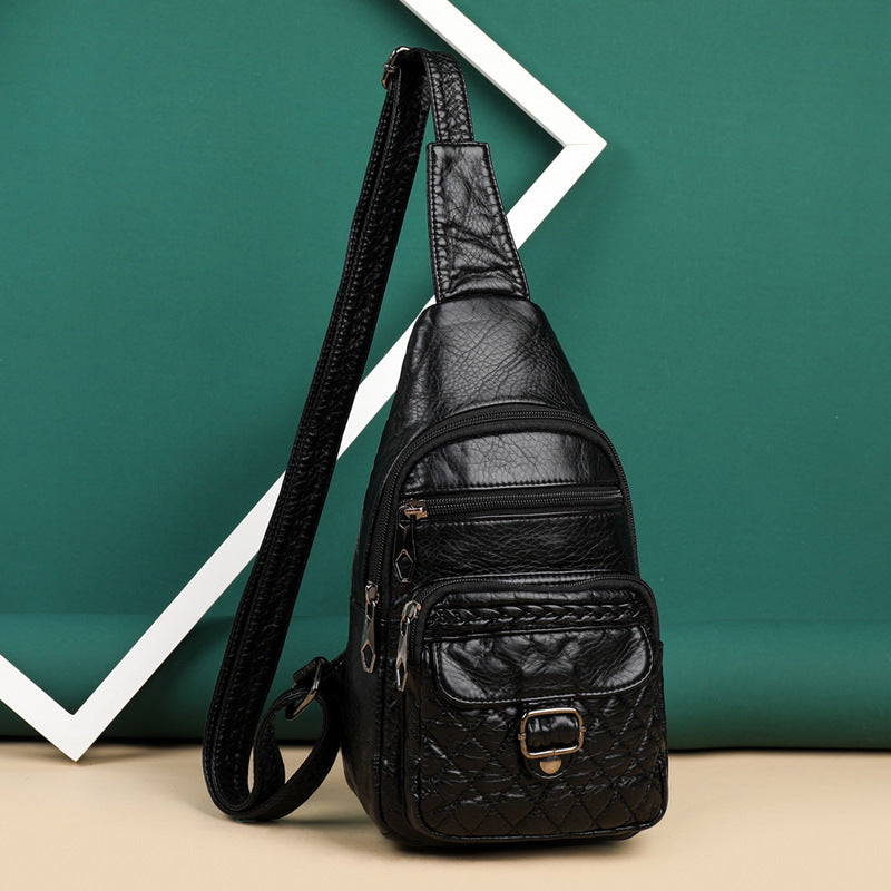 Fashionable Western Style PU Soft Leather Ladies Shoulder Bag GO Buy