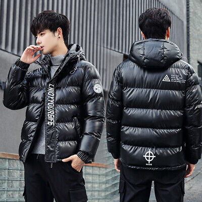 Winter New Bright Surface Cotton-padded Clothes Couple's Fashion Brand Bread Coat Cotton-padded Clothes GO Buy