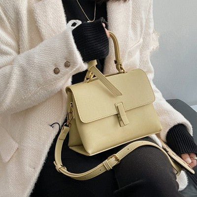 Textured Peach Wood Retro Women's Large Capacity Shoulder Bag GO Buy