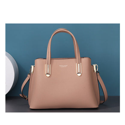 Fashion Women's Leather Black Large Capacity Messenger Bag GO Buy