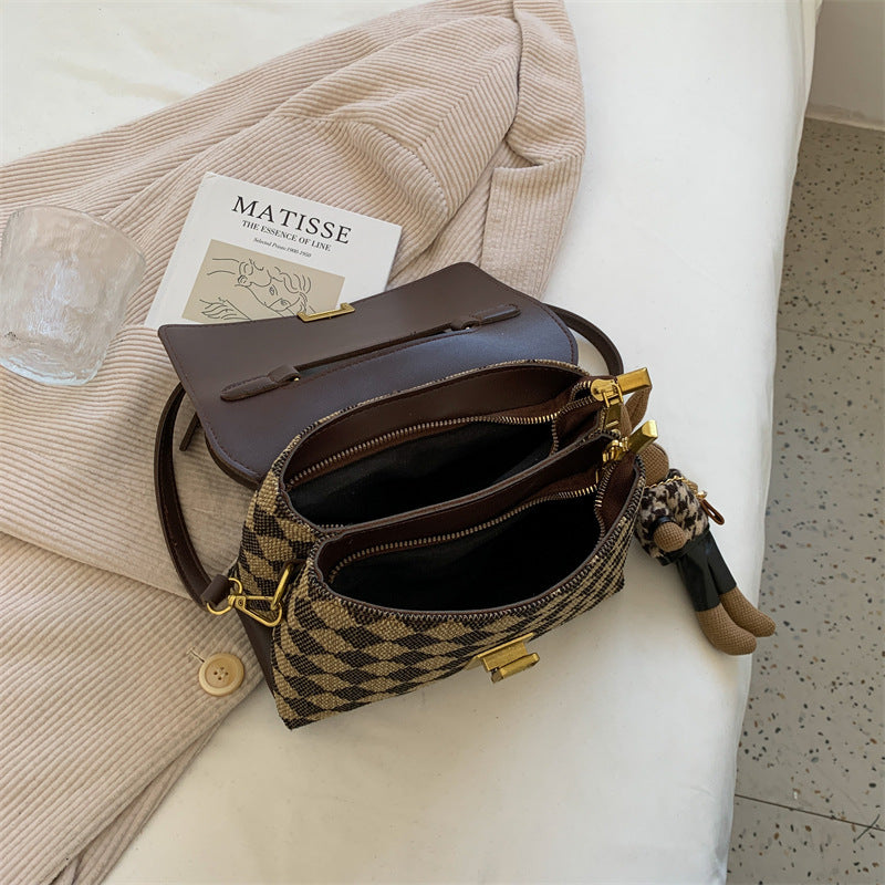 Black And White Contrast Color Trend Korean Female Bag GO Buy