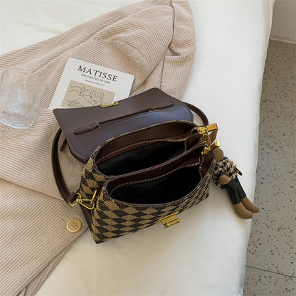 Black And White Contrast Color Trend Korean Female Bag GO Buy