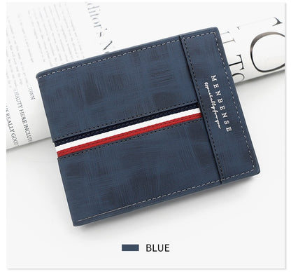 Large Capacity Tri-fold Bag Coin Bag Card Slots ID Card Wallet GO Buy