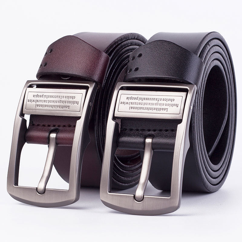 Men's Leather Pin Buckle Belt Fashion Casual GO Buy