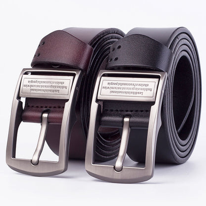 Men's Leather Pin Buckle Belt Fashion Casual GO Buy