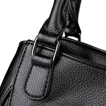Simple Casual Soft Leather Crossbody Shoulder Bag GO Buy