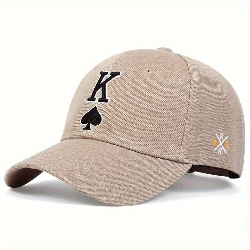 Embroidered Spade K Sun Hat - Gobuy Fashion