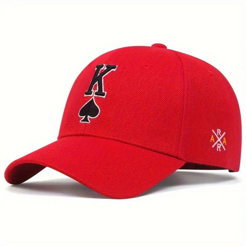 Embroidered Spade K Sun Hat - Gobuy Fashion