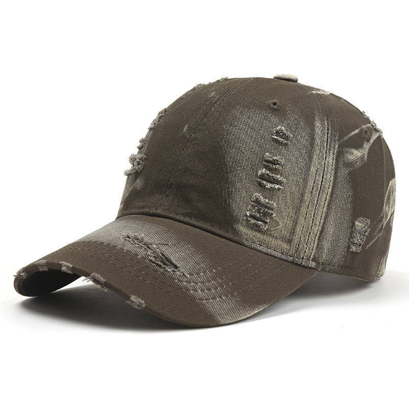 European And American Spring And Summer Washed Make Old Ripped Denim Baseball Cap - Gobuy Fashion
