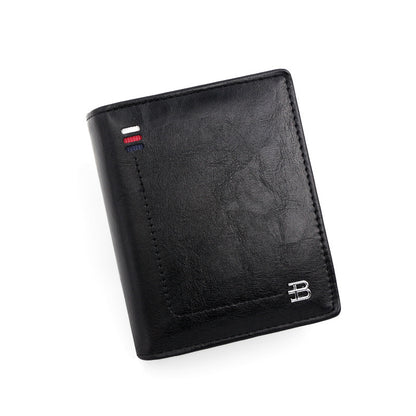 Men's Wallet Zipper Hasp Short B Word GO Buy