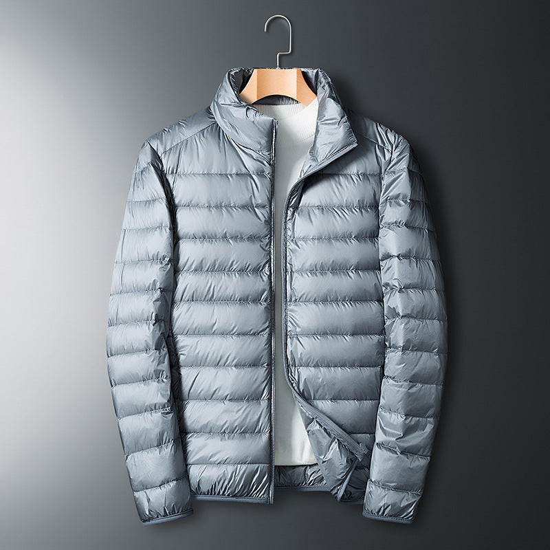 Autumn And Winter Men's Stand Collar Lightweight Down Jacket Gobuy Fashion